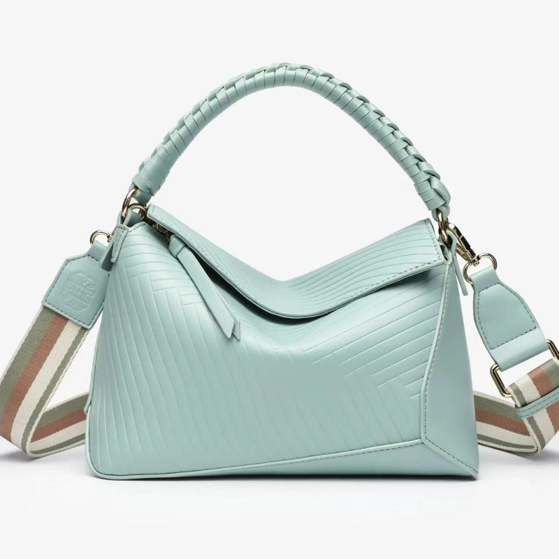 New dopamine color light luxury women's bag can be carried by hand or crossbody