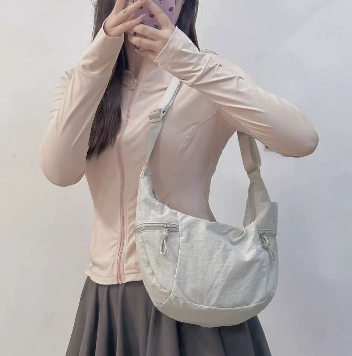 Waterproof crossbody dumpling bag Multi-pocket sports cycling bag Unisex