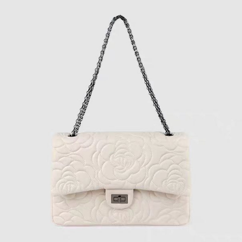 Camellia print women's bag shoulder and crossbody design