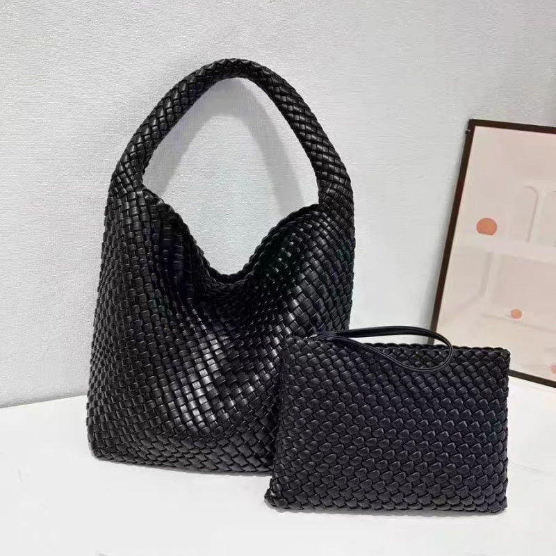 Hand-woven women's bag large capacity underarm bag 2025 new niche design