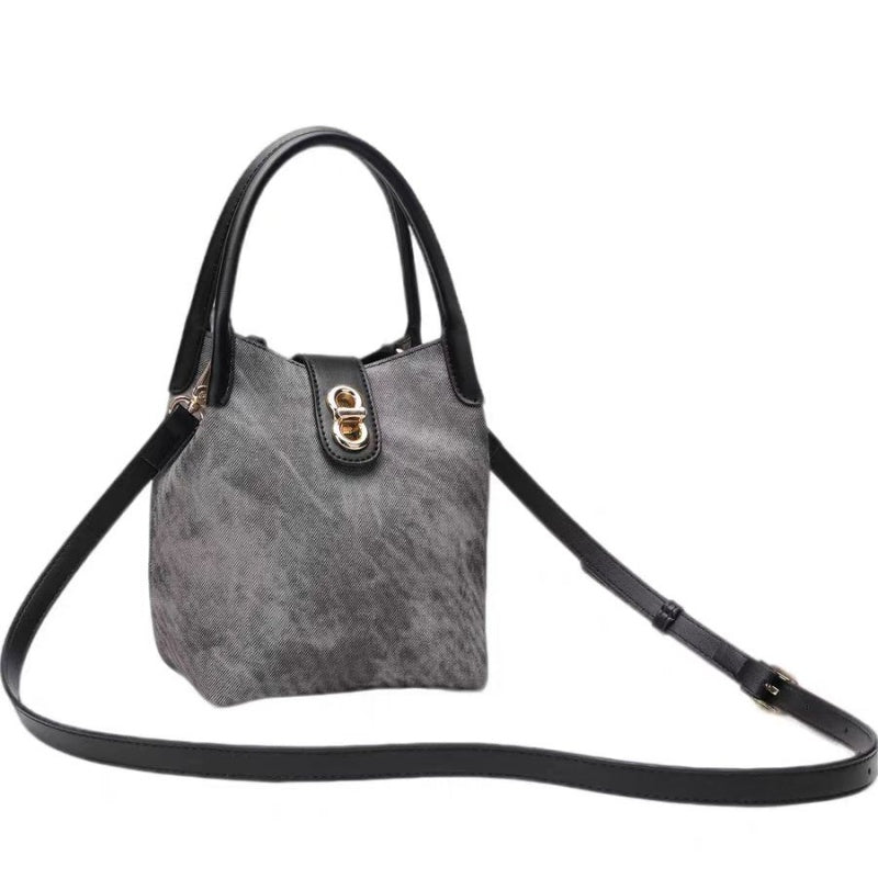 Fashionable commuter bucket bag for women
