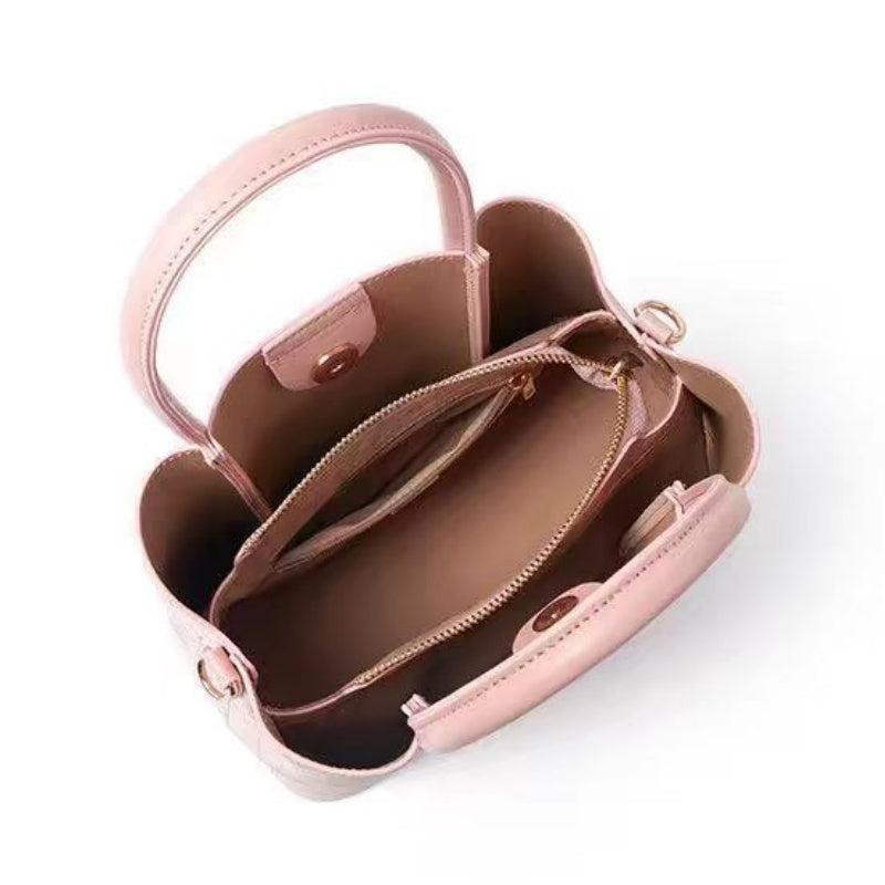 2025 Spring and Summer New Dopamine Pink Bucket Bag for Women
