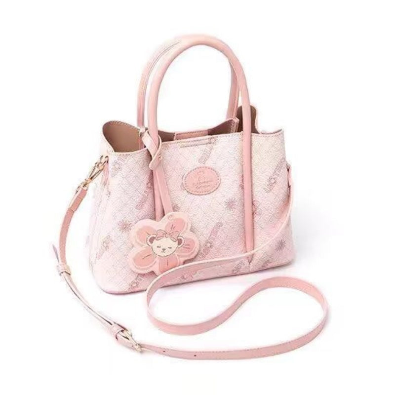 2025 Spring and Summer New Dopamine Pink Bucket Bag for Women