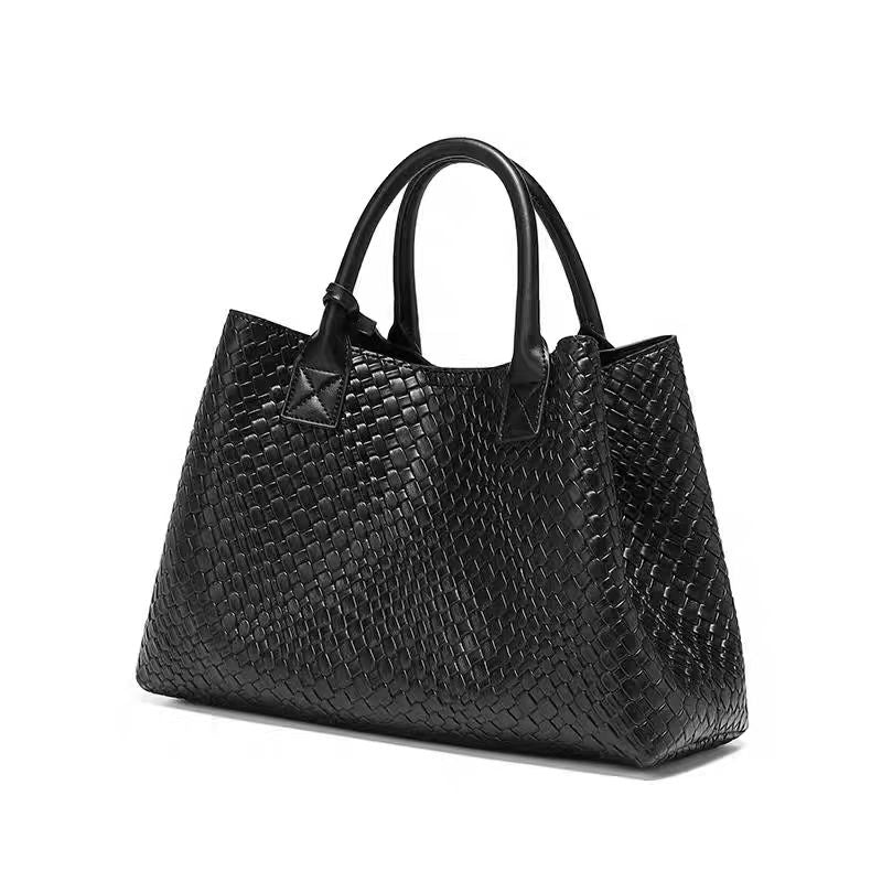 Woven women's bag large capacity handbag crossbody commuter style