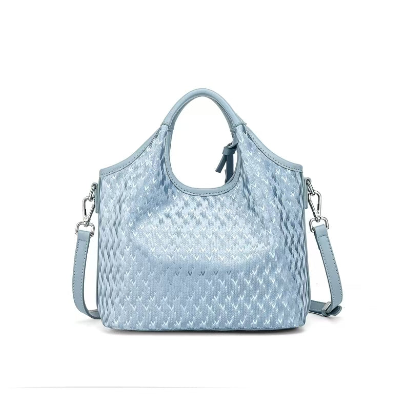 Blue Tote Bag Women's Commuter Shoulder Crossbody