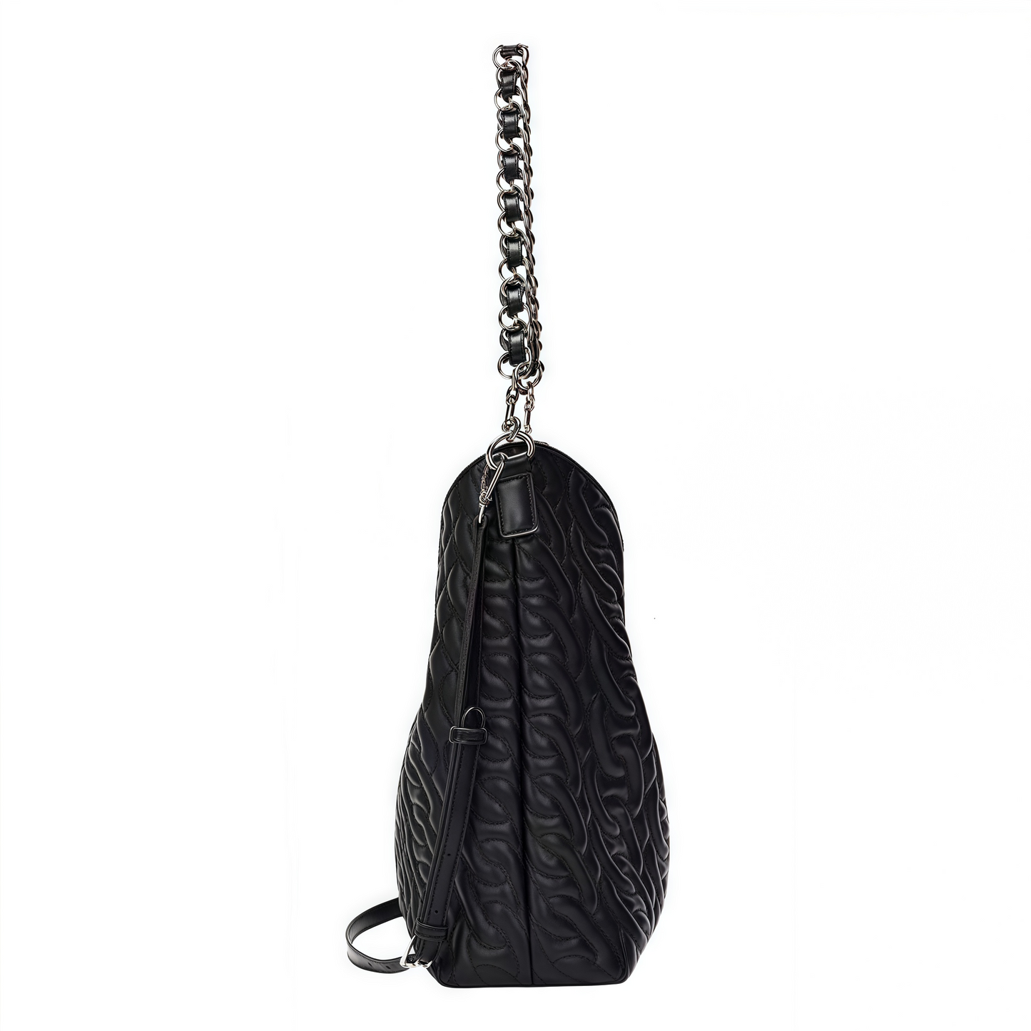Large capacity single shoulder crossbody black women's bag