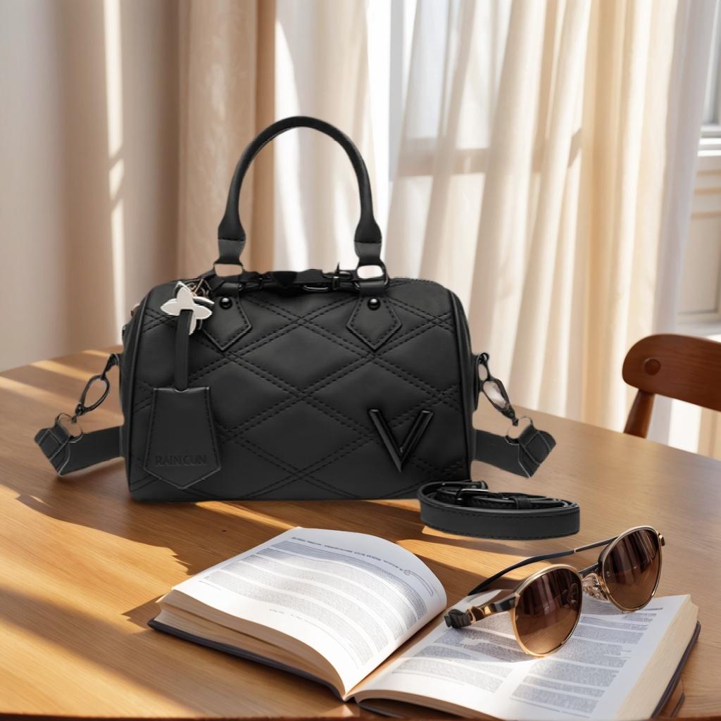 Simple and Stylish V Design Bag with Two Strap Options for Daily Outfits