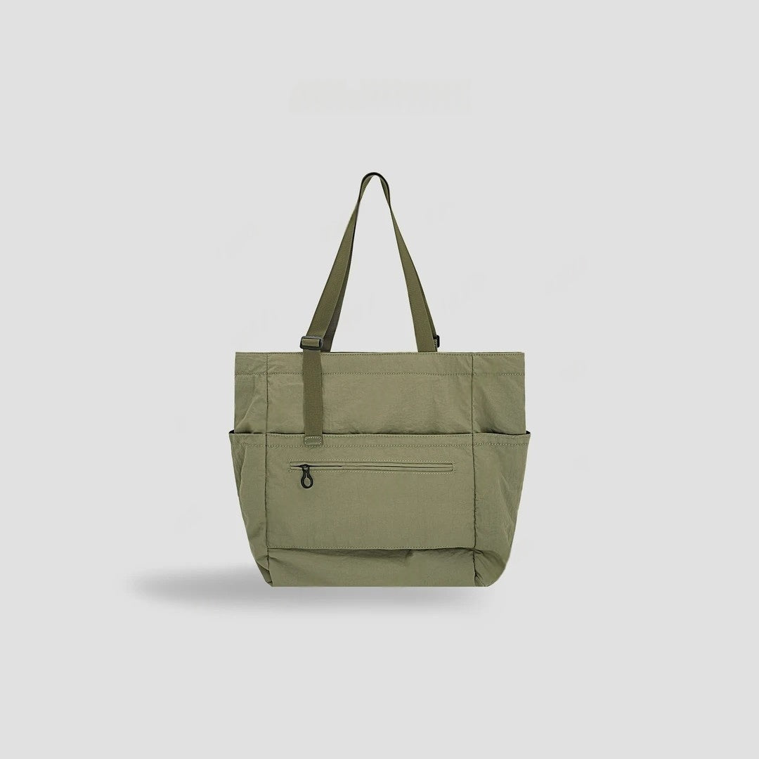 2025 new waterproof tote bag large capacity commuter shoulder bag unisex
