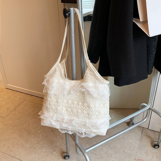 2025 New Lace Shoulder Bag Large Size Tote