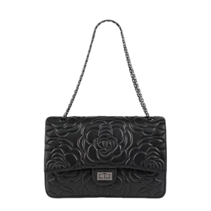 Camellia print women's bag  shoulder and crossbody design