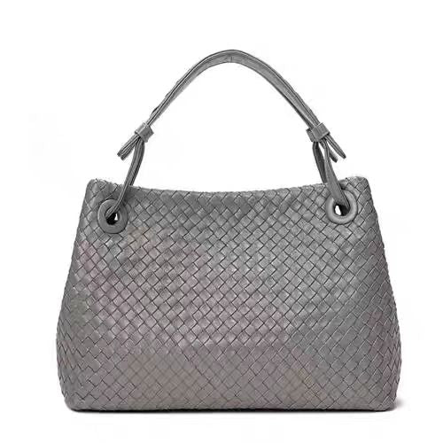 New woven large capacity handbag  fashionable commuter bag for women