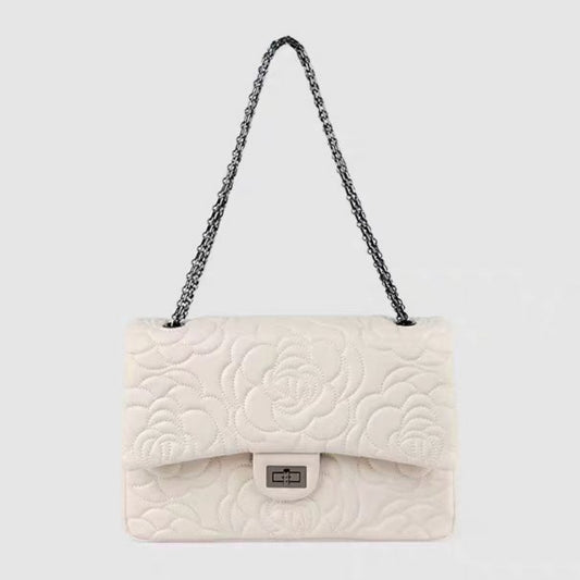 Camellia print women's bag  shoulder and crossbody design